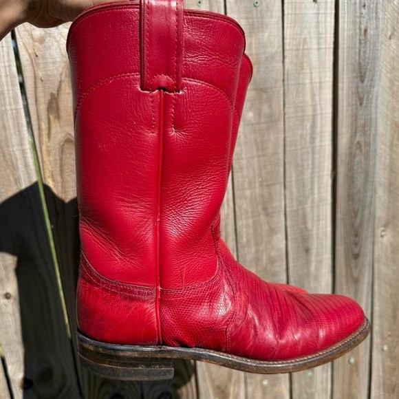 Justin Boots women’s Red Western Boots - Picture 8 of 8